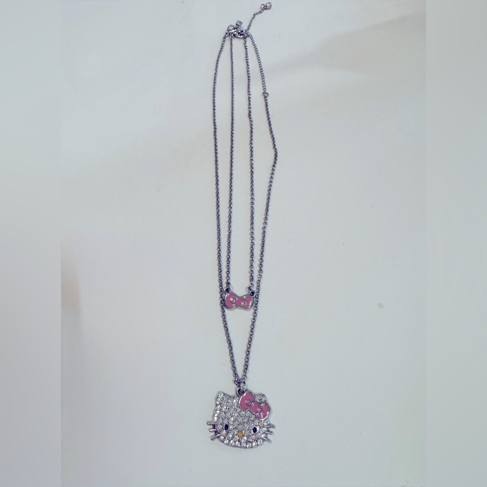 Hello kitty double necklace